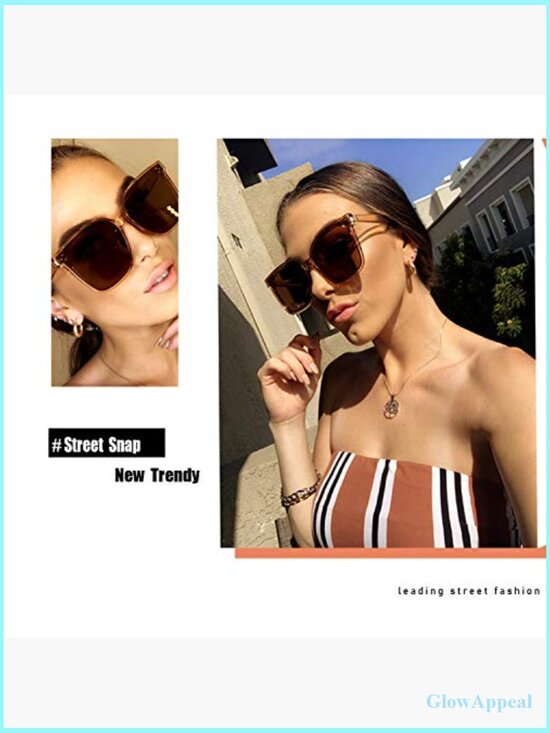 Oversized Polarized Square Sunglasses UV400 Protection outdoor daily main image 7